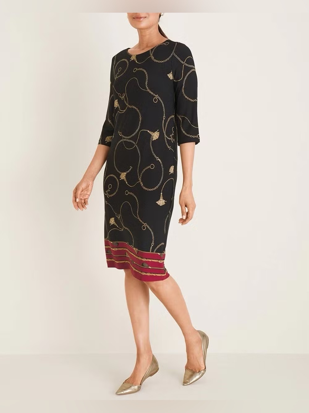 Chico’s printed shift dress size 0 (S 4-6) in excellent like-new condition